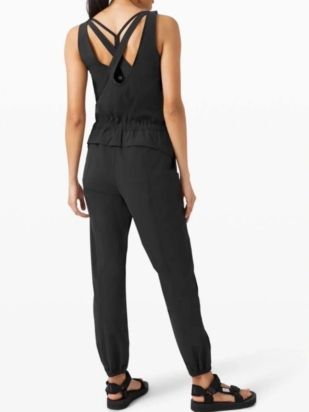 Lululemon Shift In Time Black Jumpsuit | Size 8